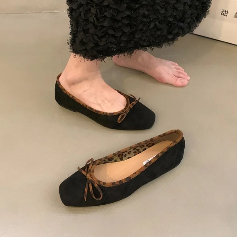 LBSFY -Soft Women Flats Femme Ballet Shoes Women Slip On Loafers Dress Flats Woman Outdoor Shoes Moccasins Mujer