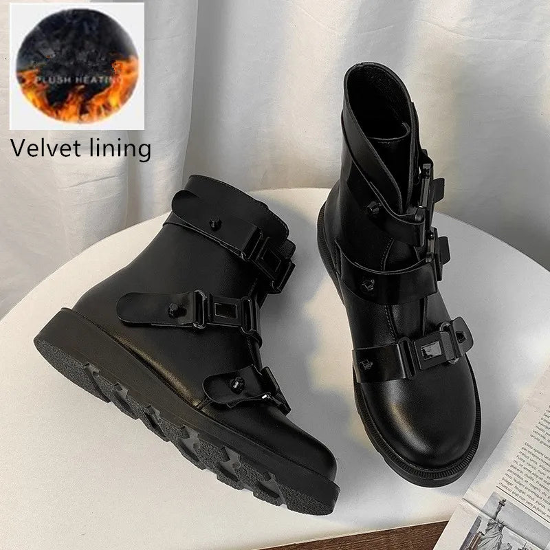 LBSFY  -  2024 Autumn New Arrival Luxury Brand Design mid-calf Boots Women Cool High Platform Boots Wedges Shoes Woman