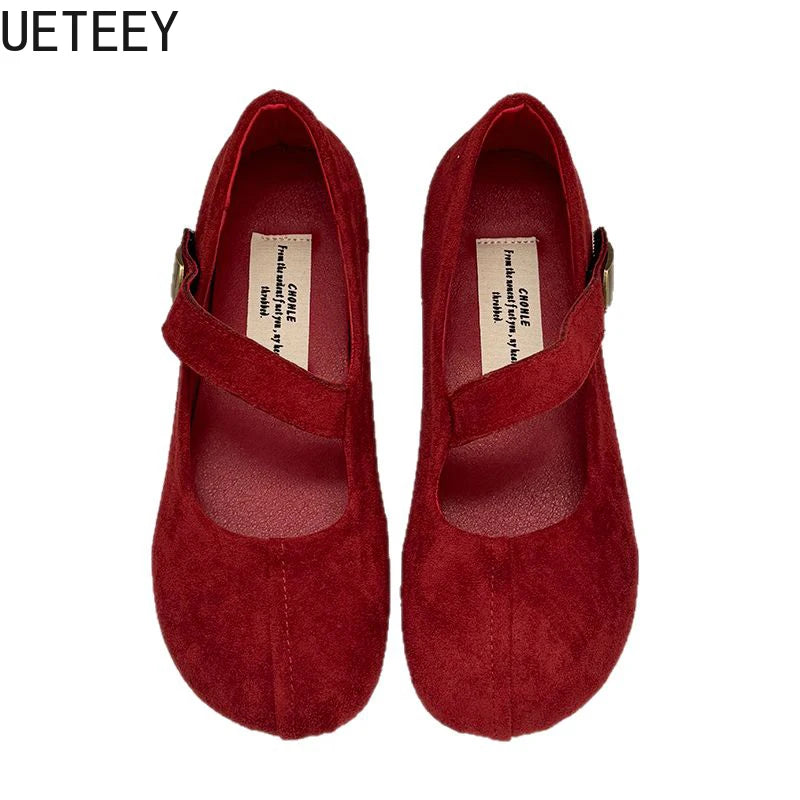 LBSFY  Leopard Print Women Mary Jane Shoes Fashion Shallow Slip On Shoes Ladies Casual Soft Sole Grandma's Flats Shoes