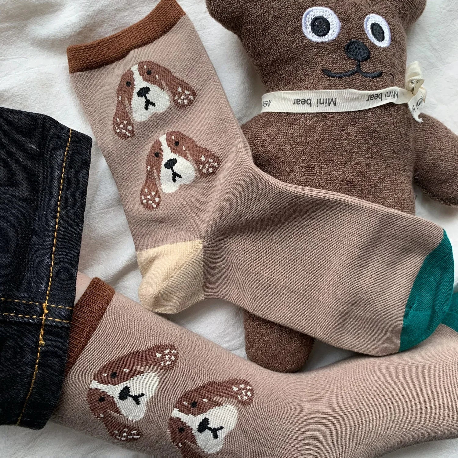 Lbsfy Socks Women Kawaii Cute Sock Cotton Casual Cartoon Dog Cat Tiger Print Streetwear Short Crew Middle Tube Ladies Calcetines Mujer