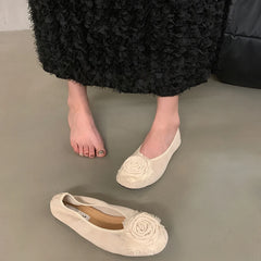 LBSFY  -  2024 Designer Flower Women Flat Shoes Fashion Shallow Slip On Ladies Shoes Soft Sole Dress Loafer Shoes