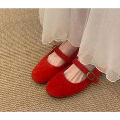 LBSFY -Spring Autumn New Brand Women Flat Shoes Round Toe Shallow Slip on Ladies Casual Ballet Shoes Soft Leather Eelgant Balle