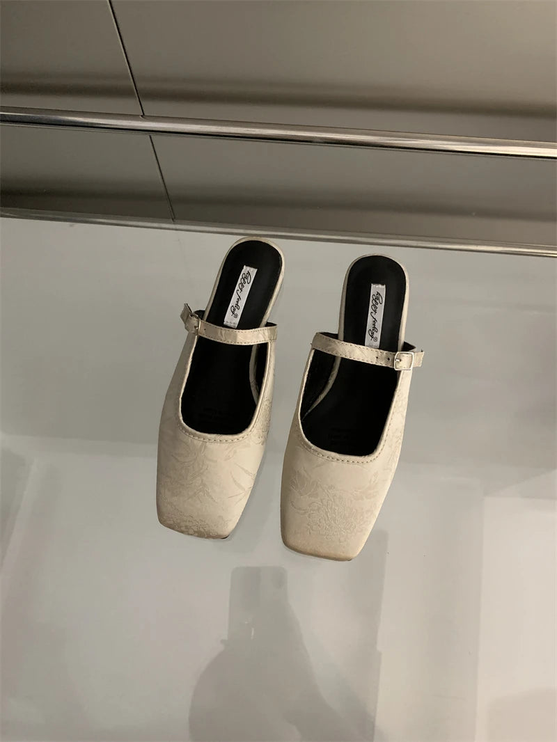 LBSFY -Women Slippers  Slip On Flats Round Toe Shallow Lazy Boat Slingback Mules Shoes Soft Warm Loafers Dress Slides Mujer