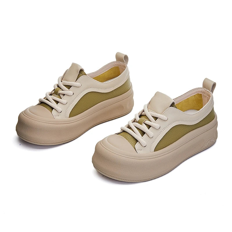 LBSFY  -  2024 flat-soled women sneakers shoes color matching comfortable women's shoes fashionable student white shoes for female