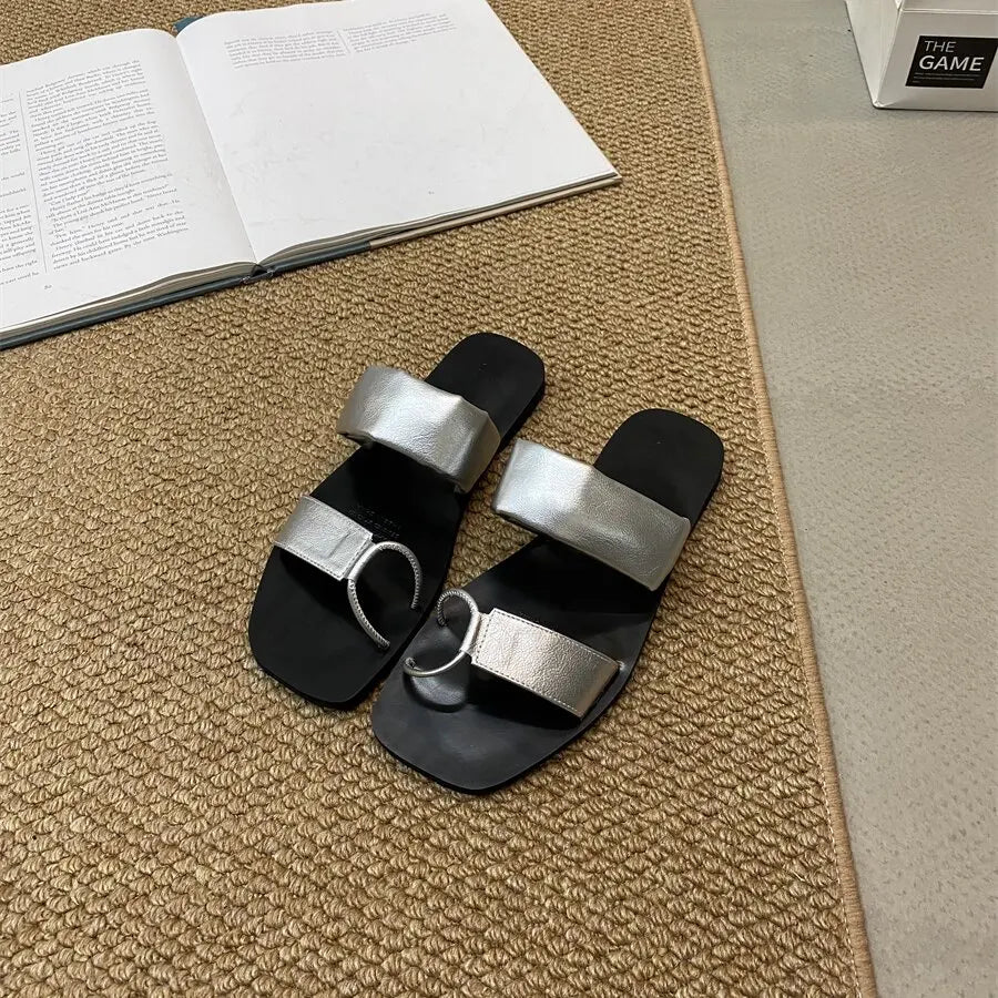 LBSFY -Brand Fashion Women Slippers New In Summer Beach Shoes Female Slides Flip Flops Ladies Flats Slippers Sandals Shoe