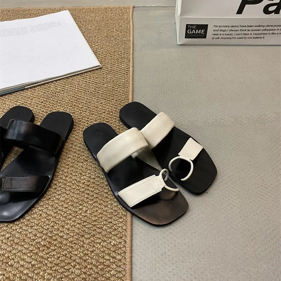 LBSFY -Brand Fashion Women Slippers New In Summer Beach Shoes Female Slides Flip Flops Ladies Flats Slippers Sandals Shoe