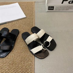 LBSFY -Brand Fashion Women Slippers New In Summer Beach Shoes Female Slides Flip Flops Ladies Flats Slippers Sandals Shoe