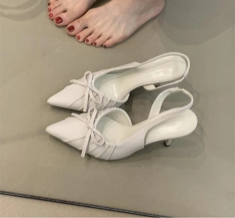 LBSFY - Summer High Heel Women Sandals Fashion Pointed Toe Singbacks Shoes Design Style Banquet Party Dress Sandalias Shoes