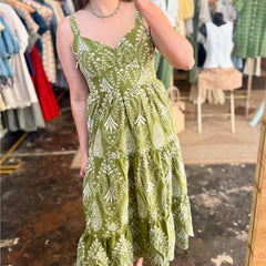 LBSFY -Fashion Casual Hollow Out Embroider Suspender Dress Bohemian Ethnic Style A-line Long Dress Chic Vacation Beach Dress 2025 New