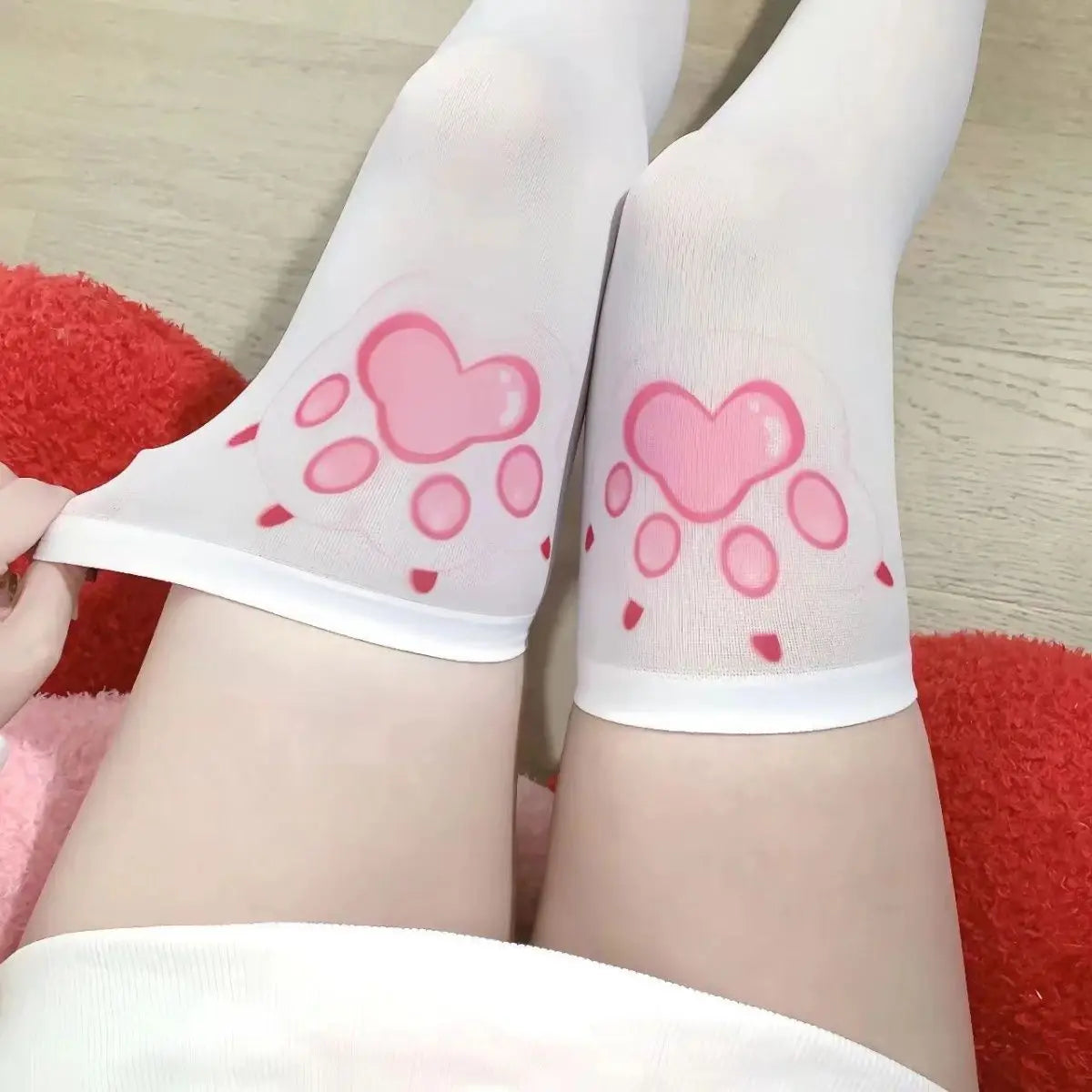 Lbsfy Lolita Japanese Kawaii Expression Thigh Socks Over Knee Thigh High Stockings Summer Long Socks JK Harajuku  Y2K Cosplay Socks