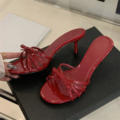 LBSFY -Summer Fashion Round Toe Slippers Women Narrow Band Thin Low Heels Beach Casual Sandals Flip Flops Shoes Zapatos De Muje