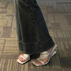 LBSFY  -Summer Fashion Wedges Heel Slippers Women Open Toe Beach Casual Sandals Shoes Zapatos De Mujer