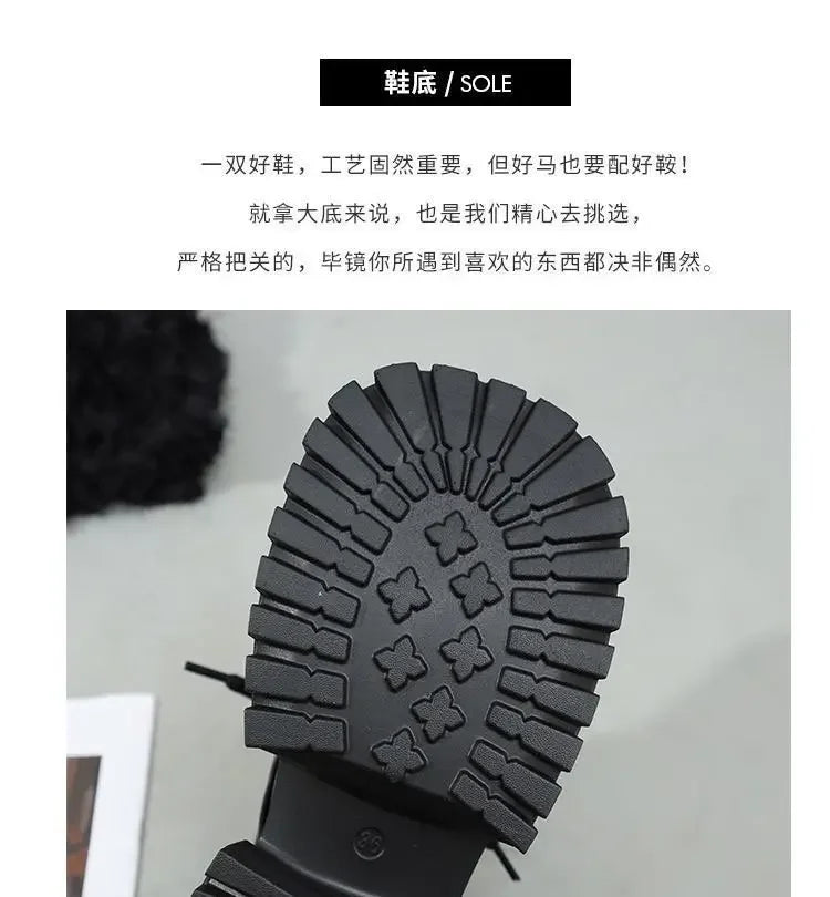 LBSFY -Women's 2025 New Japanese Style Mary Jane Shoes Black Brown Leather Thick Sole Round Toe Comfort Square Heel Lolita Girl's Shoes