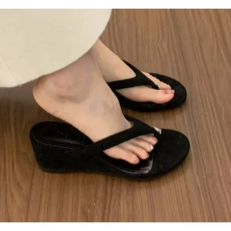 LBSFY -Black Punk Pointed Toe High Heel Mules Slippers Women Fashion Bukle Decor Thin Heels Sandals Woman Pu Leather Slip on Party Shoe