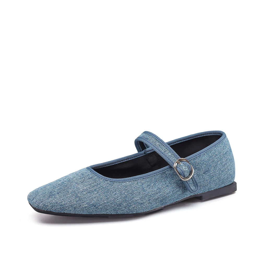 LBSFY  -   Velvet Mary Jane Ballet Flats Women Shoes Leopard Print Comfortable Soft Round Toe Flat Shoes for Women