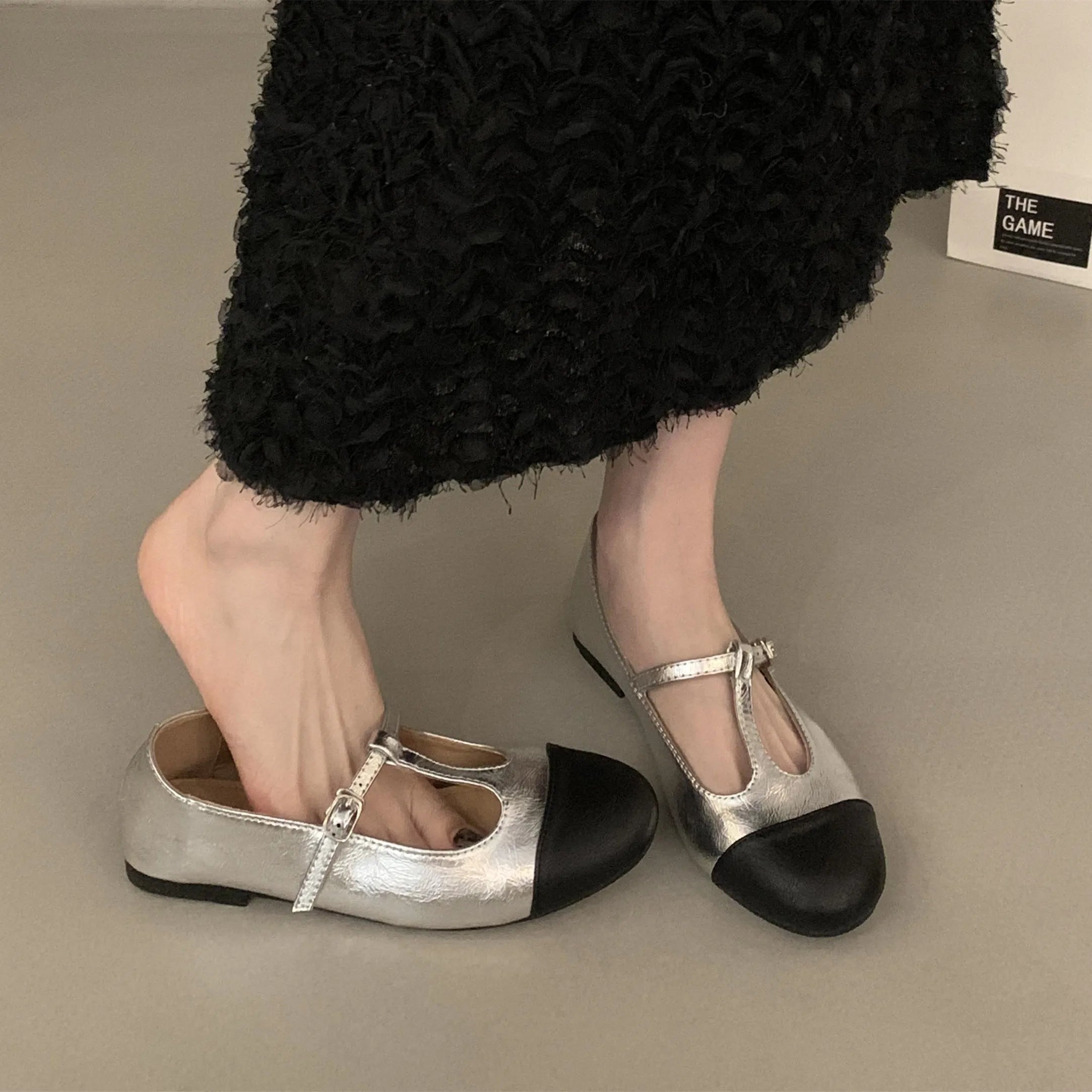 LBSFY  -  Women Flats Fashion Round Toe Shallow Slip On Ladies Soft Ladies Mary Jane Ballerinas Flat Heel Casual Ballet Shoes Muj
