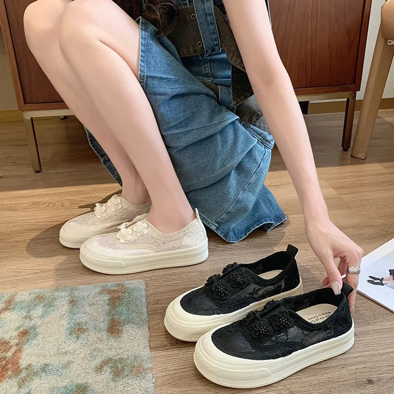 LBSFY  -  Fashion Casual Platform Fisherman Shoes for Women Spring Summer Autumn New Designer Breathable Mesh Sneakers Female