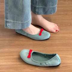 LBSFY  -  Cute Bowknot Women Ballet Flats Casual Slip-on Loafers Dance Shoes Ladies Walking Espadrilles Comfortable Flat Shoes Woman