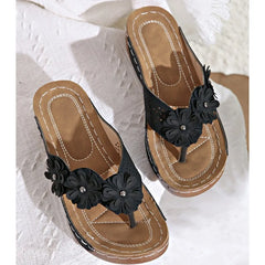 LBSFY -Women Orthopedic Sandals Casual Wedge Sandals Breathable Thick Sole Beach Shoes Comfortable Clip Toe Sandals for Outdoor Travel