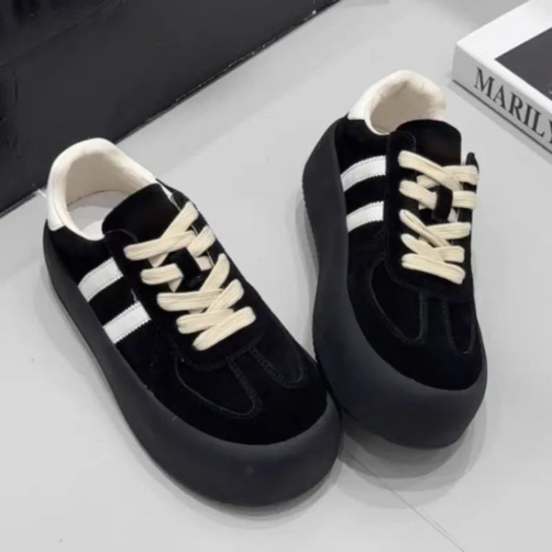 LBSFY -New Design Fashion Casual Shoes Outdoor Lace Up Sneakers for Women Female Comfortable Versatile Sport Shoes Vulcanize Shoes