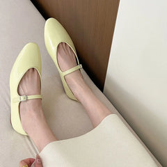 LBSFY -Brand Women Silver Flats Fashion Square Toe Shallow Ladies Slip On Ballet Shoes Soft Casual Flat Mary Jane Shoes Mujer