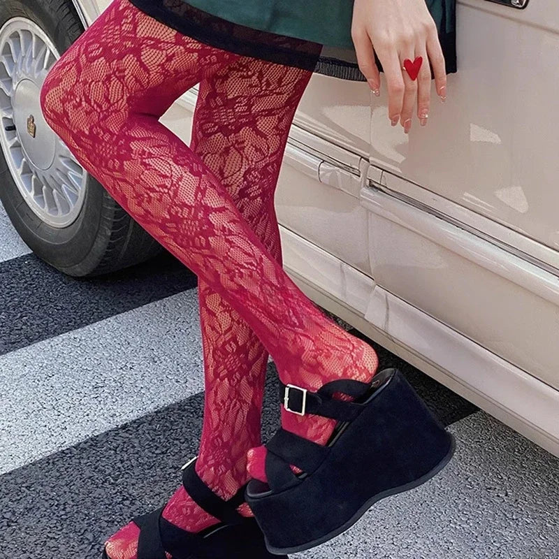 Lbsfy Women Gothic Tights Pantyhose Striped Pattern Stockings Black Nightclub Stockings Pantyhose Fantasy Fancy Tights for Women