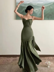 LBSFY -Elegant Chic Sexy Backless French Women's Evening Dresses Sleeveless Strapless Slim Waist Sling Dress Prom Female Clothes New