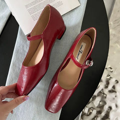 LBSFY  -  2024 Spring New Women Mary Jane Shoes Fashion Round Toe Shallow Slip On Ladies Flat Shoes Soft Sole Outdoor Dress Ballerina