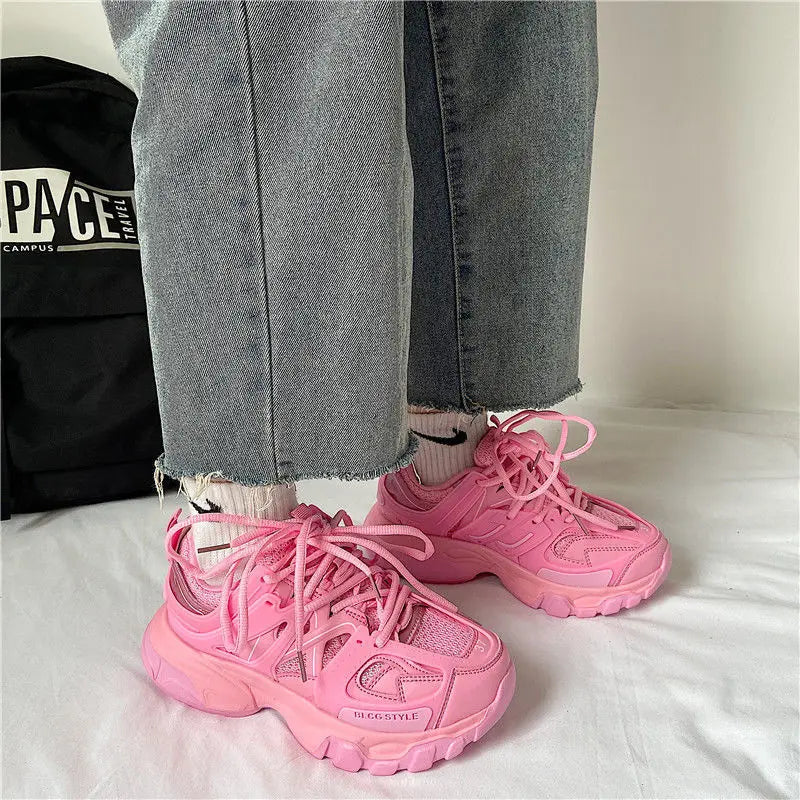 LBSFY  -  New Women Sneakers Fashion Autumn Women Casual Shoes Breathable Women Platform Dad Shoes Sneakers Zapatillas Mujer