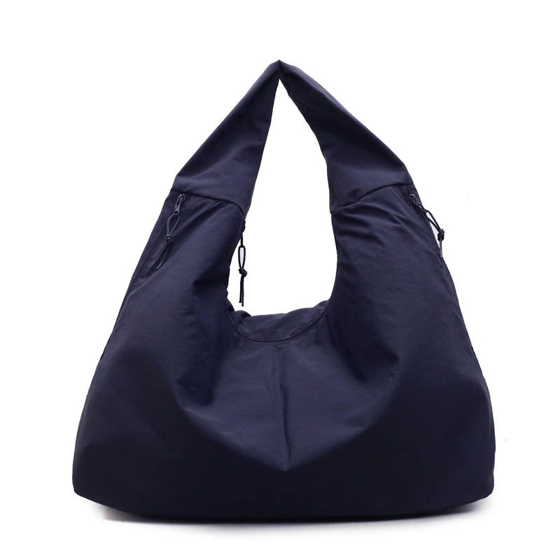LBSFY -Japanese Fashion Casual Nylon Tote Bag Women 2025 New Style Trend All-match Large Capacity Underarm Bag Commuter Shoulder Bag