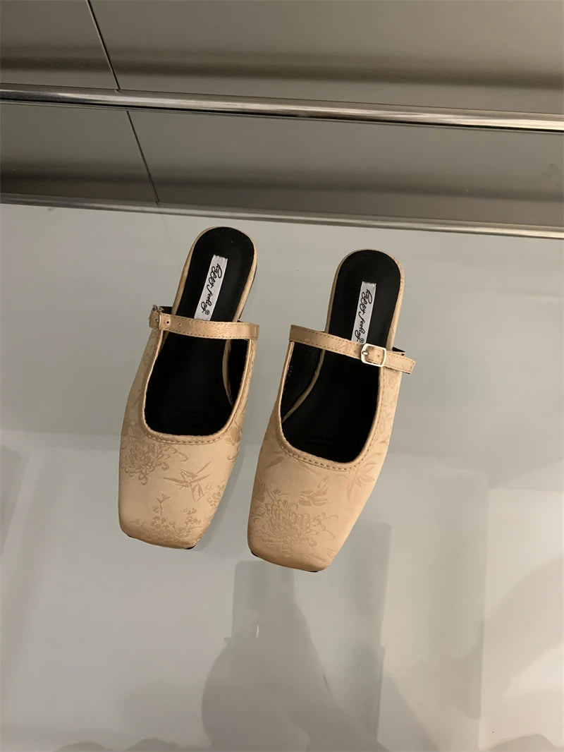 LBSFY -Women Slippers  Slip On Flats Round Toe Shallow Lazy Boat Slingback Mules Shoes Soft Warm Loafers Dress Slides Mujer