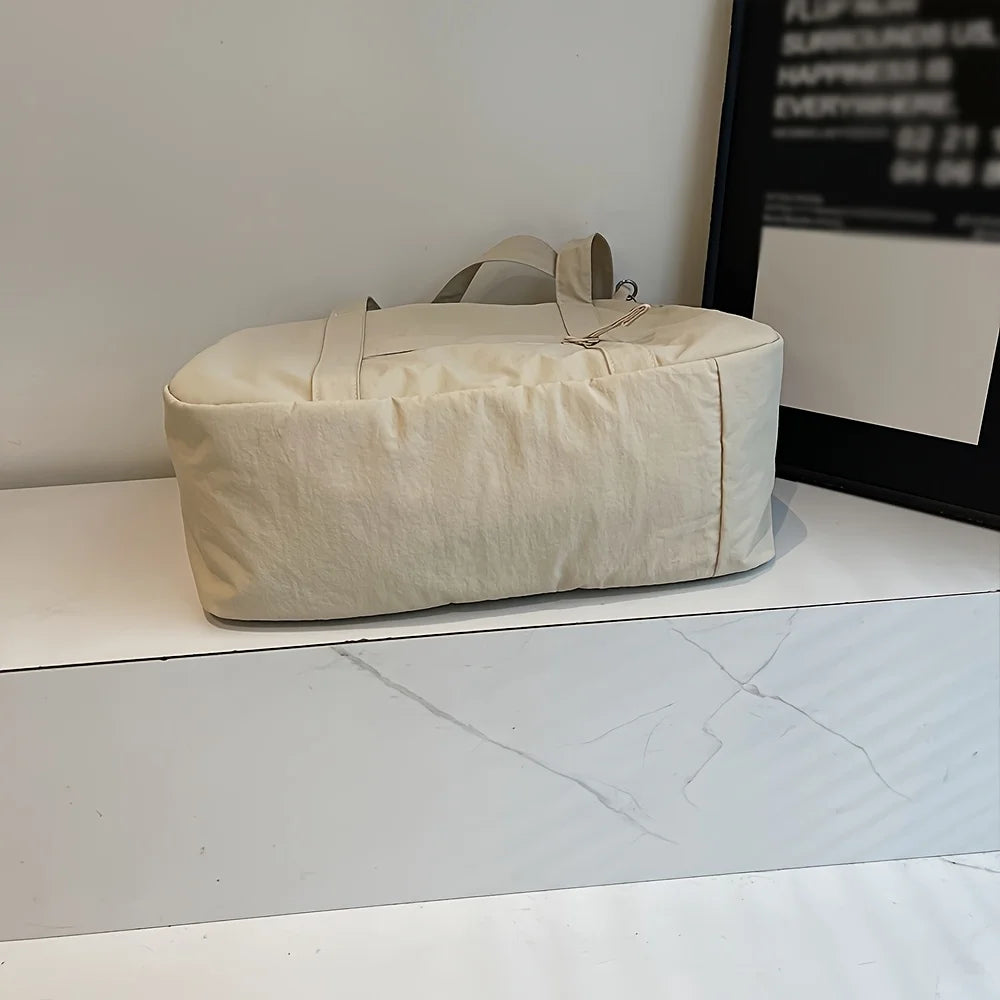 LBSFY -Large Capacity Nylon Bag Women's New Fashion Casual One-Shoulder Travel Luggage College Commuter Tote Bag
