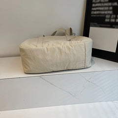 LBSFY -Large Capacity Nylon Bag Women's New Fashion Casual One-Shoulder Travel Luggage College Commuter Tote Bag