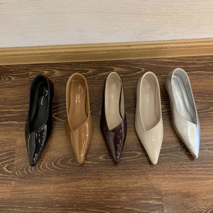 LBSFY -Spring Pointed Toe Women Flats Women Fashion Shallow Slip On Shoes Ladies Elgant Paryt Dress Shoes Sandals Mujer
