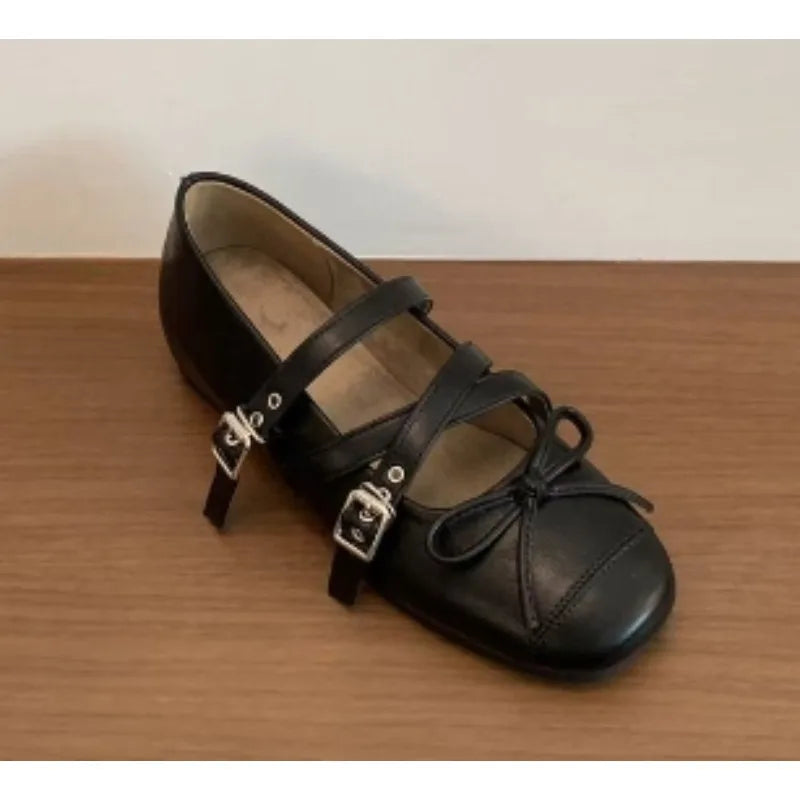 LBSFY -New Style Spring Autumn Fashion Butterfly-knot Women Flats Concise Ladies Ballet Style Shoes Eelgant Dress Shoes Zapatos Mujer