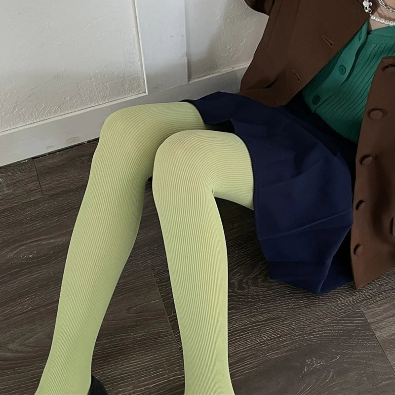Lbsfy 14 Colors Women Cotton Tights Winter Autumn Anti-hook Thigh High Over The Knee Stockings Girks Fashion Basic Pantyhose Колготки