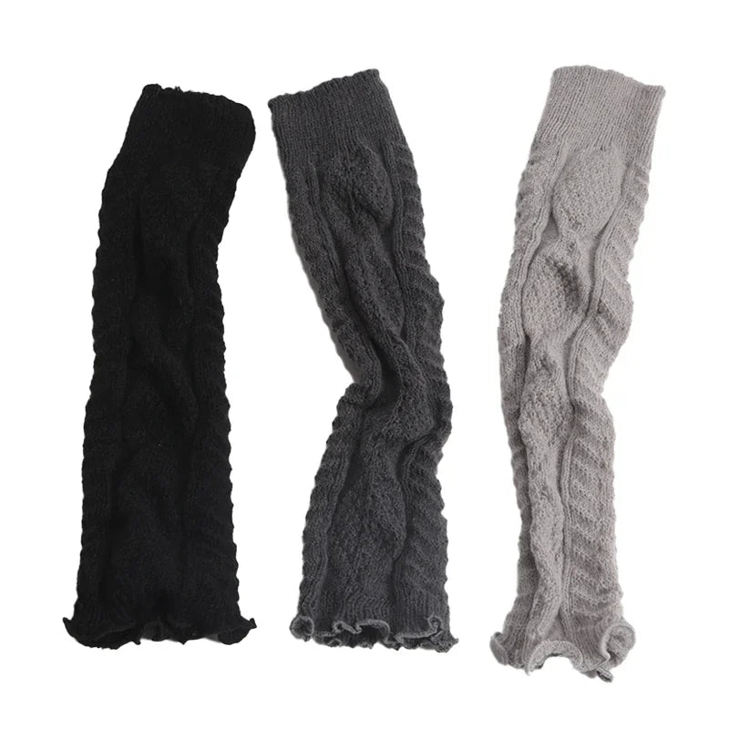 Lbsfy New Spring Japanese Style Lolita Warm Leg Thin Knitted Socks Girl Foot Covers Leg Warmers for Women Knee Warmers JK Socks