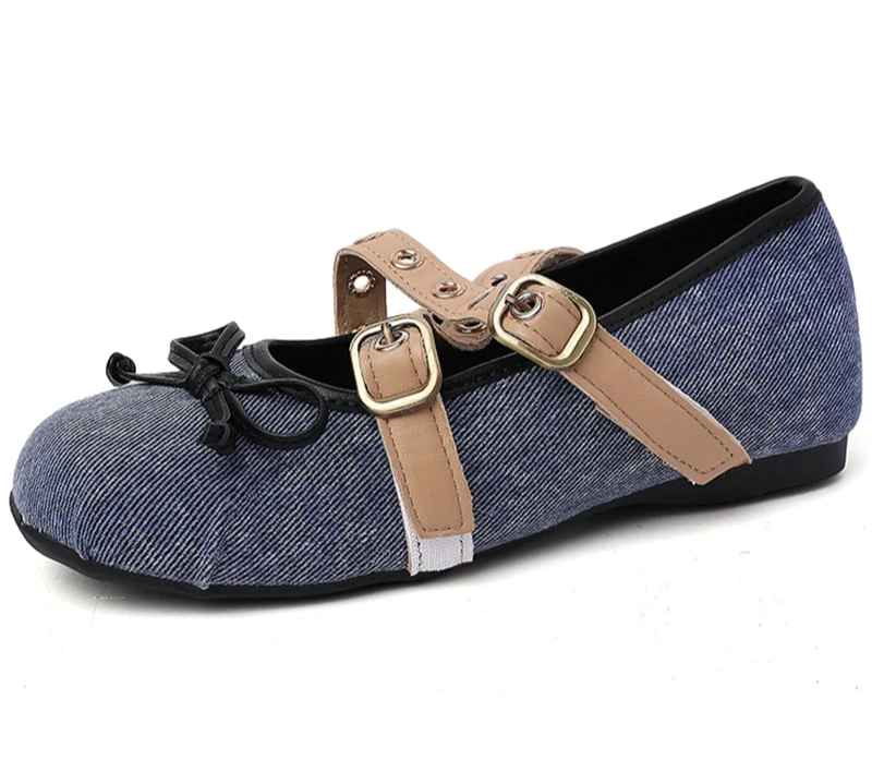 LBSFY -Autumn Design Butterfly-knot Women Ballet Style Flats Concise Shallow Shoes Ladies Outdoor Comfort Mary Jane Shoes