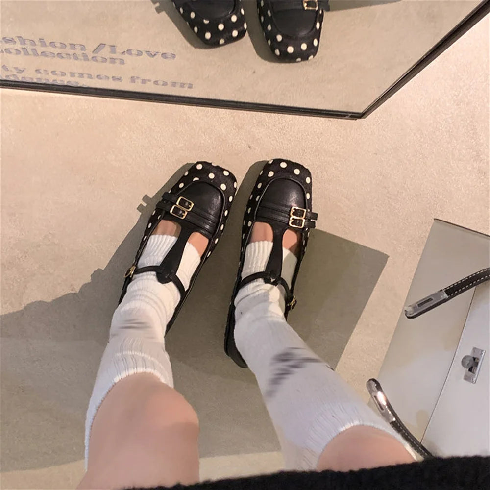 LBSFY  -  2025 New Fashion High-heeled Shoes Women's Low-heel Leather All-match Thick-heeled Shoes Woman Fashion Street Pumps