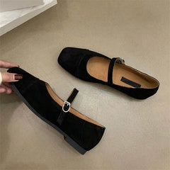 LBSFY -2025 Spring Women Flat Shoes Round Toe Casual Shallow Slip On Soft Leather Eelgant Ladies Ballet Shoes Zapatos De Mujer