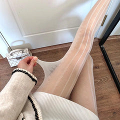 Lbsfy Black White Lolita Hollowed Lace Mesh Stockings Women Bottomed Pantyhose Japanese Goth Thin Stocking Hot Classic Tights