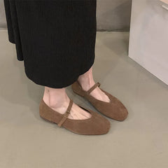LBSFY  -   2024 Spring New Brand Women Flats Round Toe Shallow Slip On Ladies Casual Ballet Shoes Soft Leather Eelgant Dress Shoes