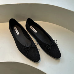 LBSFY  -  Spring New Brand Women Flat Shoes Fashion Round Toe Shallow Slip On  Ballerinas Shoes Soft Flat Heel Dress Ballet Shoe