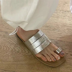 LBSFY  - Designer Summer Clip Toe Women Slippers Fashion Comfort Flats Slides Rome Ladies Outdoor Beach Sandalias Flip Flop