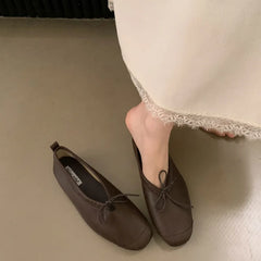 LBSFY  -Brand Women's Vintage Flats Comfortable Leather Ballet Shoes Female Soft  Dress Shoes Mujer Slip On Loafers Mujer