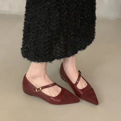 LBSFY  -Spring New Brand Women Flats Fashion Pointed Toe Slip On Ladies Casual Laofer Shoes Flat Heel Dress Flat Shoes Muj