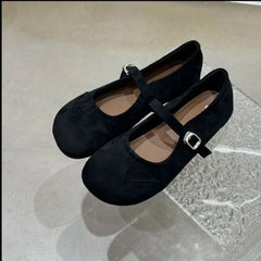 LBSFY -New Women Flats Soft Leather Eelgant Dress Shoes Spring Brand New Round Toe Shallow Slip on Ladies Casual Ballet Shoes