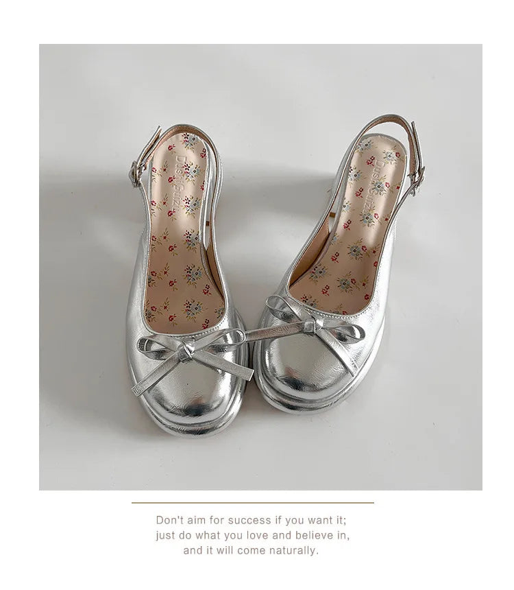 LBSFY -Women's High-heel Sandals Fashion Thick Heel Butterfly-knot Women Sandals 2025 Summer Ladies Outdoor Gladiator Sandalias