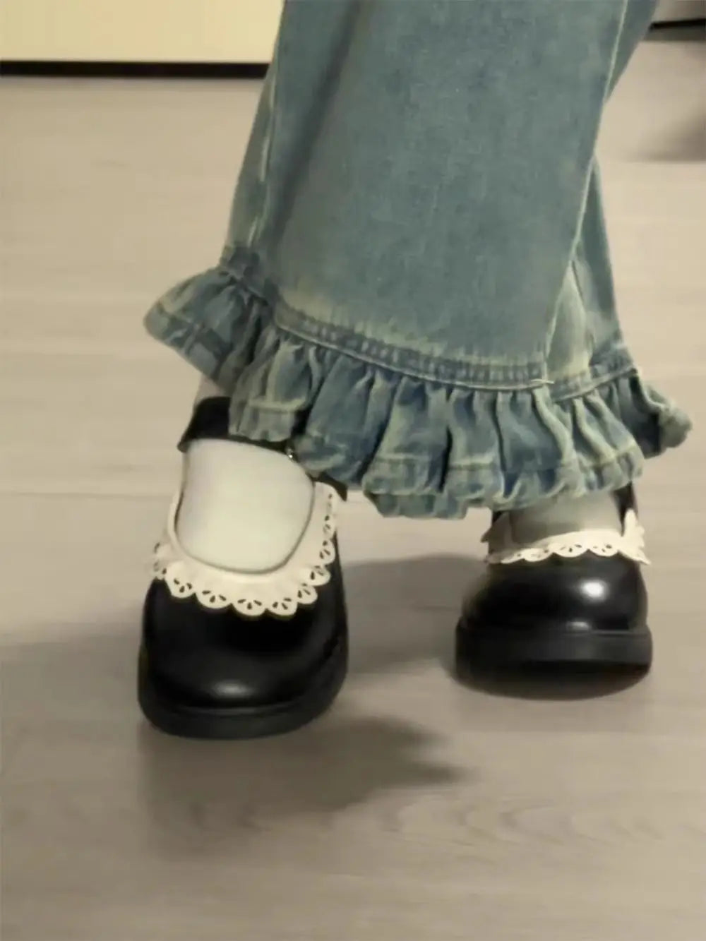 LBSFY -Woman Pumps Gothic Shoes for Women Kawaii Mary Jane Evening Black Cute Low Heel Elegant Japanese Style Lolita Round Toe L Korean