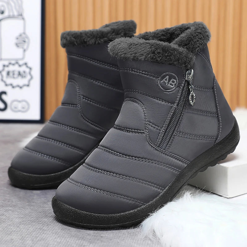 LBSFY -Winter Women Waterproof Snow Boots For Winter Shoes Women Casual Lightweight Ankle Boot Warm Fur Winter Boots Botas Mujer